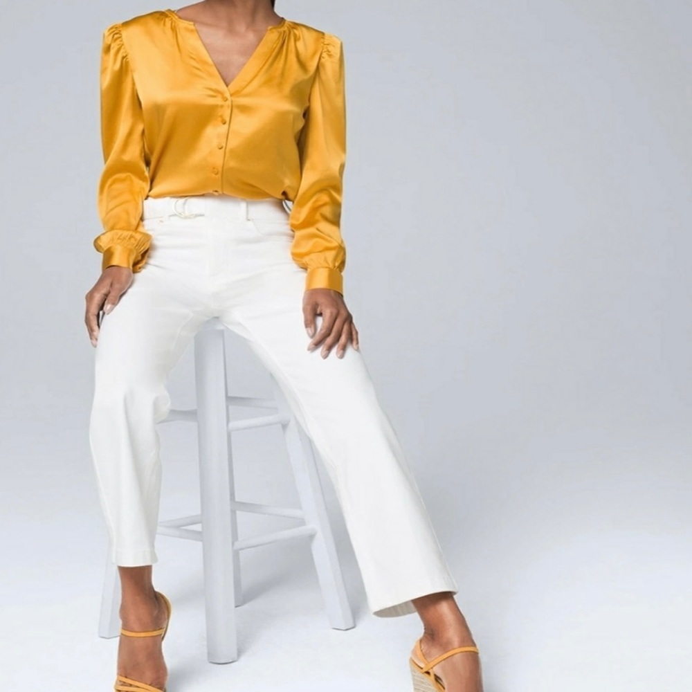 White House Black‎ Market High-Rise Cropped Jeans